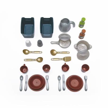 Cuisine enfant en plastique Step2 - Classic Chique - Kit d'accessoires 28 Pièces GRIS 2 - vertbaudet enfant 