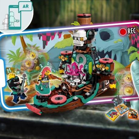 LEGO® 43114 VIDIYO Punk Pirate Ship BeatBox Music Video Maker - Jouet Musical et Application de Réalité Augmentée pour Enfants VERT 2 - vertbaudet enfant 
