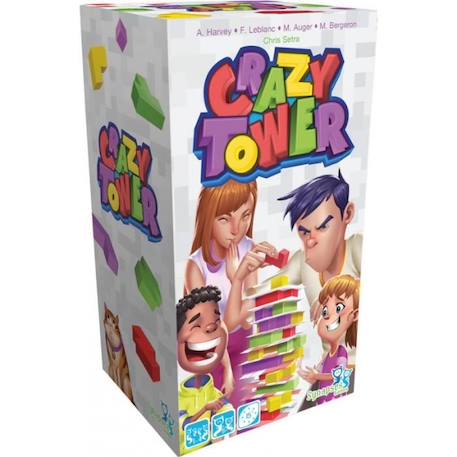 Jeu de société - ASMODEE - Crazy Tower - Stratégie et dextérité - Enfant - Mixte - 15 min BLANC 1 - vertbaudet enfant 