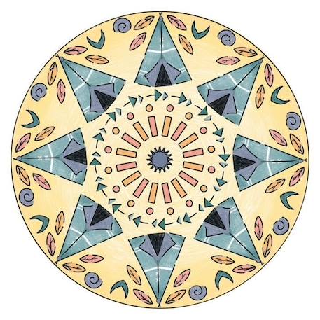 Ravensburger - Mandala Designer - Pochoirs et crayons inclus - Boho Style - Jeu créatif dès 6 ans BLEU 3 - vertbaudet enfant 