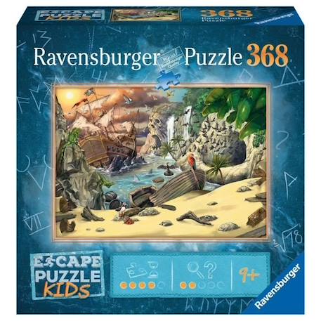 Puzzle Escape - Ravensburger - Aventure des pirates - 368 pièces - Dès 9 ans BLEU 2 - vertbaudet enfant 