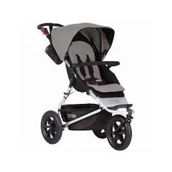 Poussette citadine - MOUNTAIN BUGGY - Urban Jungle 3.0 - 3 roues - Gris - Avec panier  - vertbaudet enfant