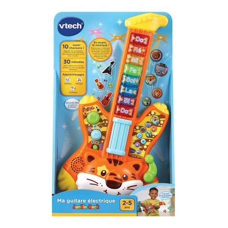 VTECH BABY - Jungle Rock - Guitare Electrique Tigre - Jouet Musical Enfant JAUNE 3 - vertbaudet enfant 