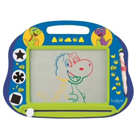 Ardoise Magnétique Enfant - LEXIBOOK - Dinosaure - Multicolore - Effaçable - Avec Tampons Magnétiques VERT 2 - vertbaudet enfant 