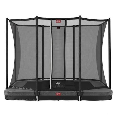 Trampoline BERG Ultim Favorit InGround 280 Grey + Filet de Securite Comfort GRIS 1 - vertbaudet enfant 