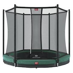 Jouet-Jeux de plein air-Trampoline BERG Favorit InGround 330 Green + Safety Net Comfort