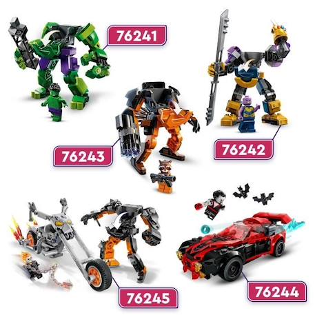 LEGO® Marvel 76245 Le Robot et la Moto de Ghost Rider, Jouet avec Figurine Super-Héros BLANC 5 - vertbaudet enfant 