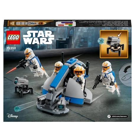 LEGO® Star Wars 75359 Pack de Combat des Clone Troopers de la 332e Compagnie d’Ahsoka, Jouet avec Véhicule Speeder BLANC 6 - vertbaudet enfant 