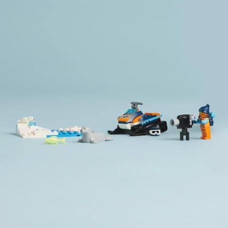 LEGO® City 60376 La Motoneige d’Exploration Arctique, Jouet avec Figurines de Phoques, et Véhicules BLEU 3 - vertbaudet enfant 