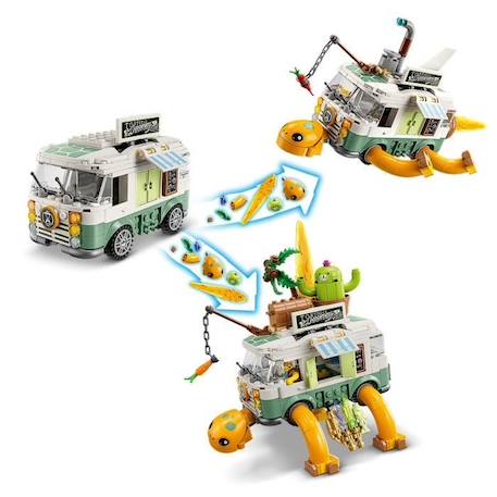 LEGO® DREAMZzz 71456 Le Van Tortue de Mme Castillo, Jouet de Camping-Car 2-en-1, avec Mateo et Zoey BLANC 3 - vertbaudet enfant 