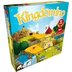 Jouet-Jeux de société-Jeux classiques et de réflexion-Jeu de réflexion Kingdomino - BLUE ORANGE - Modèle Kingdomino - 2 joueurs ou plus - Adulte - Bleu