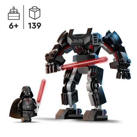 LEGO® Star Wars 75368 Le Robot Dark Vador, Jouet de Figurine avec Minifigurine et Grand Sabre Laser BLANC 2 - vertbaudet enfant 