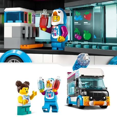 LEGO® City 60384 Le Camion à Granités du Pingouin, Jouet Camion Enfants 5 Ans, avec Figurines BLANC 3 - vertbaudet enfant 