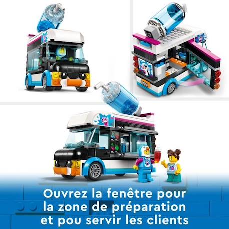LEGO® City 60384 Le Camion à Granités du Pingouin, Jouet Camion Enfants 5 Ans, avec Figurines BLANC 5 - vertbaudet enfant 