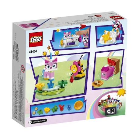 LEGO - Unikitty - La voiture dans les nuages - Rose - Avec figurines et parc ROSE 2 - vertbaudet enfant 