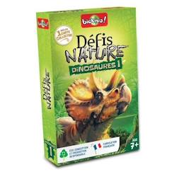 -Jeu de cartes Bioviva Défis Nature Dinosaures 1 version 2022 - Multicolore