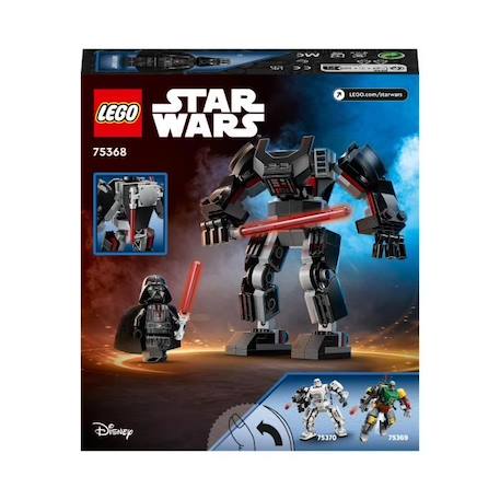 LEGO® Star Wars 75368 Le Robot Dark Vador, Jouet de Figurine avec Minifigurine et Grand Sabre Laser BLANC 6 - vertbaudet enfant 