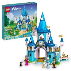 Jouet-Jeux d'imagination-Figurines, mini mondes, héros et animaux-LEGO Disney Princess - Le Château de Cendrillon et du Prince Charmant - Jouet dès 5 Ans - 365 Pièces