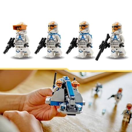 LEGO® Star Wars 75359 Pack de Combat des Clone Troopers de la 332e Compagnie d’Ahsoka, Jouet avec Véhicule Speeder BLANC 4 - vertbaudet enfant 