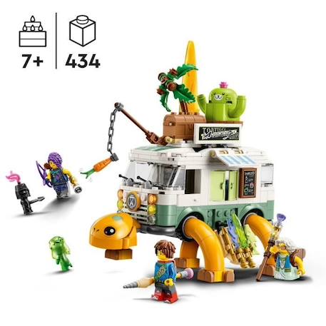 LEGO® DREAMZzz 71456 Le Van Tortue de Mme Castillo, Jouet de Camping-Car 2-en-1, avec Mateo et Zoey BLANC 2 - vertbaudet enfant 