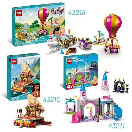 LEGO® Disney Princesse 43211 Le Château d’Aurore, Jouet avec Figurine Belle au Bois Dormant BLANC 5 - vertbaudet enfant 