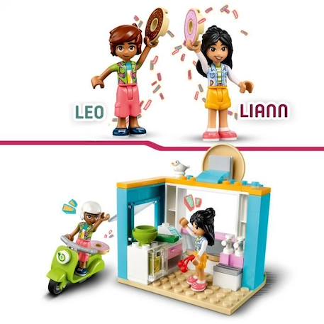 LEGO Friends 41723 La Boutique de Donuts, Jouet Enfants 4 Ans, Mini-Poupées Liane et Léo BLANC 4 - vertbaudet enfant 
