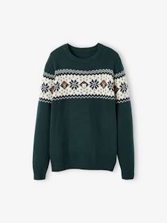 Pull jacquard de Noël adulte collection capsule famille  - vertbaudet enfant