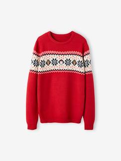 Pull jacquard de Noël adulte collection capsule famille  - vertbaudet enfant