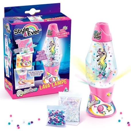 Mini Lava Lampe DIY - CANAL TOYS - STYLE 4 EVER - OFG 234 - Rose - Multicolore - Enfant ROSE 1 - vertbaudet enfant 