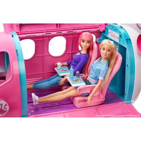 Barbie - L'Avion de Rêve avec mobilier et Rangement - Plus de 15 accessoires - 58cm - Dès 3 ans ROSE 3 - vertbaudet enfant 