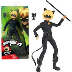 Jouet-Poupons et poupées-Poupons et accessoires-Miraculous - Poupée mannequin 26 cm Chat Noir - BANDAI