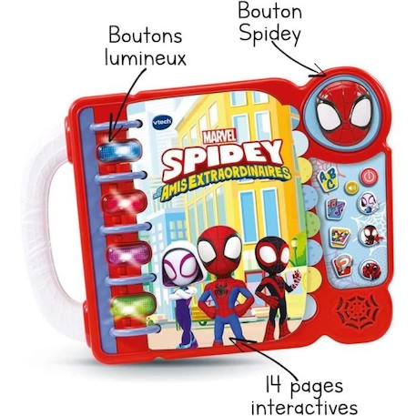 Livre-Jeu Educatif de Spidey - VTECH - Rouge - Pour Enfant de 3 Ans et Plus ROUGE 2 - vertbaudet enfant 