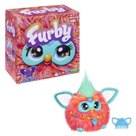 Furby corail, 15 accessoires, peluche interactive pour filles et garçons, animatronique activé par la voix, à partir de 6 ans ORANGE 2 - vertbaudet enfant 