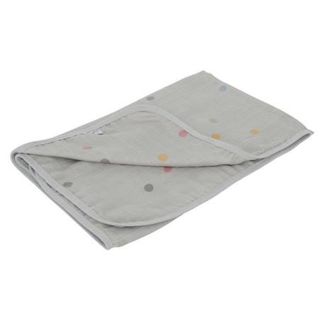 Serviette de bain à capuche en mousseline pour enfant 100% coton GRIS 4 - vertbaudet enfant 