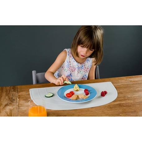 Set de table arc-en-ciel Gris clair GRIS 2 - vertbaudet enfant 