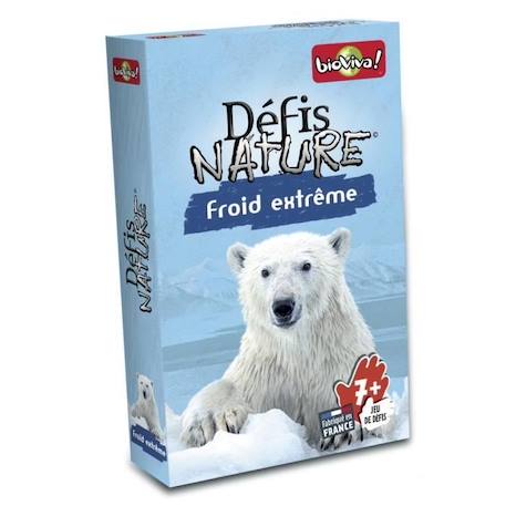 Jeu de cartes BIOVIVA Défis Nature - Froid extrême pour enfants à partir de 7 ans BLEU 1 - vertbaudet enfant 