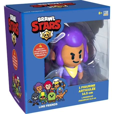 Brawl Stars® - 1 Figurine Articulée 16,5 cm - Lot #1 - Figurines de Collection - Jeux Vidéos - Lansay VIOLET 2 - vertbaudet enfant 