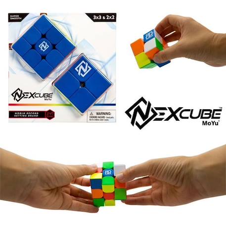 Puzzle Cube Nexcube 3x3 + 2x2 Classic - MoYu - Multicolore - Extérieur - Neuf BLEU 2 - vertbaudet enfant 