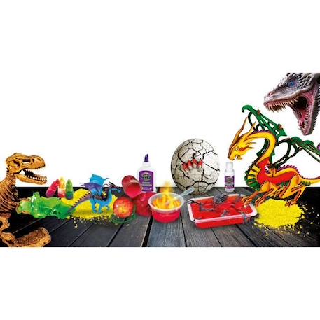 Crazy Science - loisirs créatifs - Dragons et Dinosaures à construire - LISCIANI BLANC 2 - vertbaudet enfant 