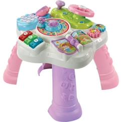 -Table d'activités bilingue VTECH - Rose - Pour bébés de 9 à 36 mois