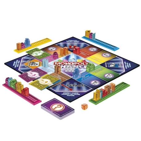 Monopoly Chance, jeu de plateau Monopoly rapide pour la famille, pour 2 à 4 joueurs, environ 20 min. BLEU 3 - vertbaudet enfant 