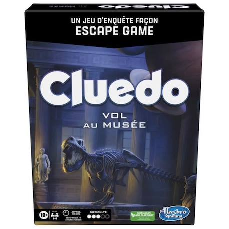 Cluedo Escape Vol au musée - jeu d'enquête façon Escape Game - jeu de plateau coopératif familial - à partir de 10 ans BLANC 5 - vertbaudet enfant 