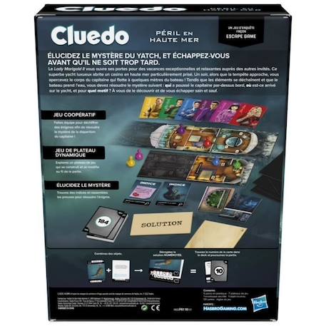 Cluedo Escape : Péril en haute-mer - Jeu de société stratégie BLANC 4 - vertbaudet enfant 