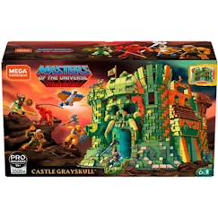 Jouet-Jeux d'imagination-Mega Construx - Les Maîtres de l'Univers Château Forteresse de Grayskull - 3508 pièces - Briques de Construction