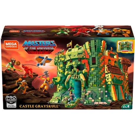 Mega Construx - Les Maîtres de l'Univers Château Forteresse de Grayskull - 3508 pièces - Briques de Construction VERT 1 - vertbaudet enfant 