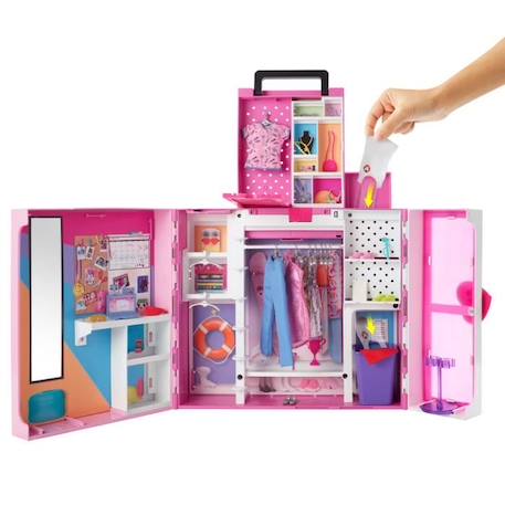 Barbie - Barbie Et Son Mega Dressing - Poupée - 3 ans et + ROSE 5 - vertbaudet enfant 