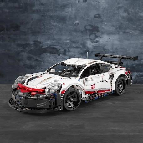 LEGO® - Voiture de Course Technic Porsche 911 RSR Détaillée à Construire - Modèle de Collection - 42096 BLANC 2 - vertbaudet enfant 