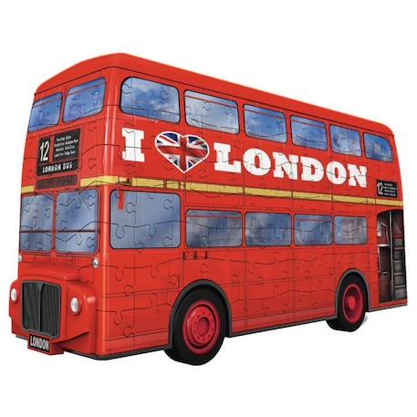 Puzzle 3D Bus londonien - Ravensburger - Véhicule 216 pièces sans colle - Dès 8 ans ROUGE 3 - vertbaudet enfant 