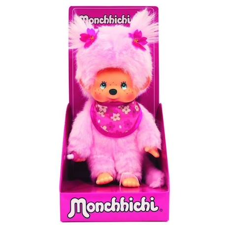 MONCHHICHI Peluche Pinky ROSE 2 - vertbaudet enfant 