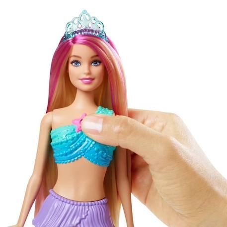 Barbie - Sirène Lumières De Rêve - Poupée - Dès 3 ans BLEU 3 - vertbaudet enfant 